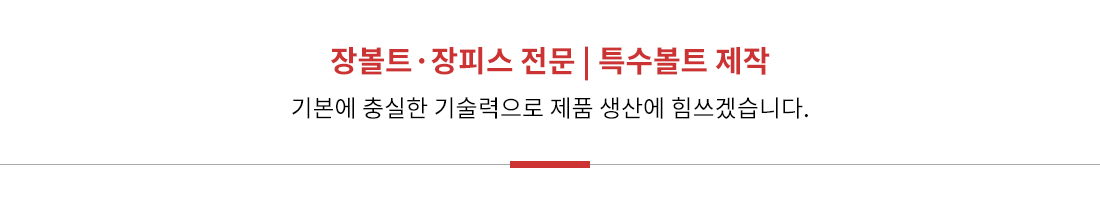 장볼트·장피스 전문 | 특수볼트 제작 기본에 충실한 기술력으로 제품 생산에 힘쓰겠습니다.